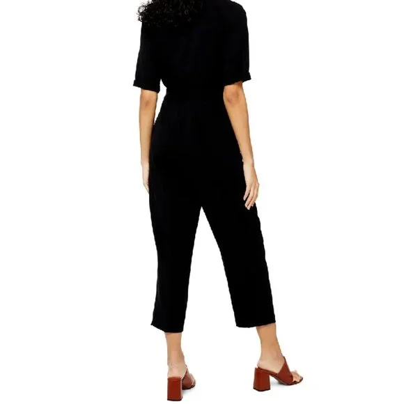 Petite Women's Topshop Utility Buckle Jumpsuit - Picture 2 of 2
